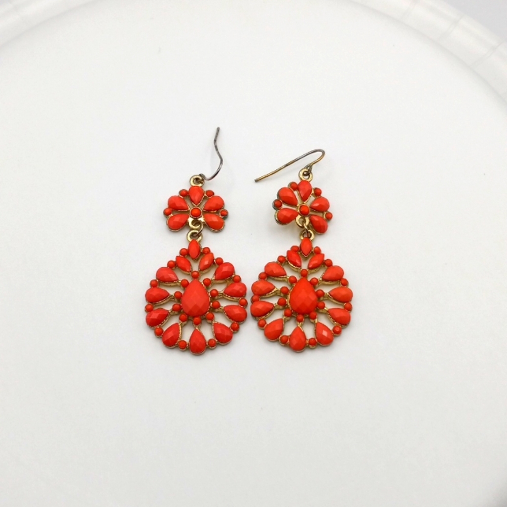 Vintage Corral Pink Earrings